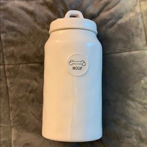 Magenta Rae Dunn Woof dog treat canister